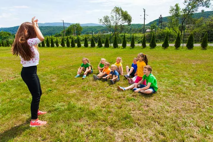 Charades, an interactive babysitting game