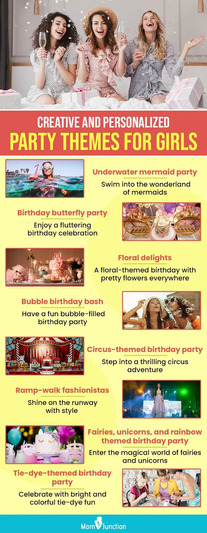 creative and personalized party themes for girls