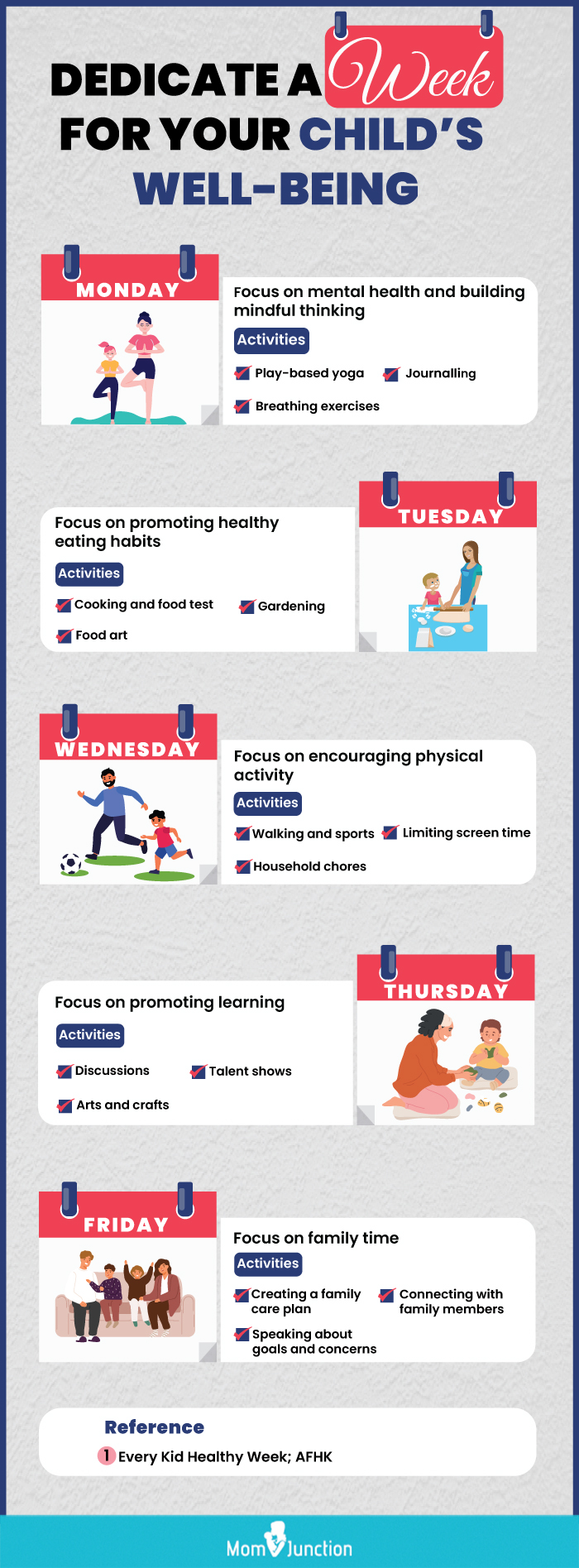 plan a week to support your childs health [infographic]