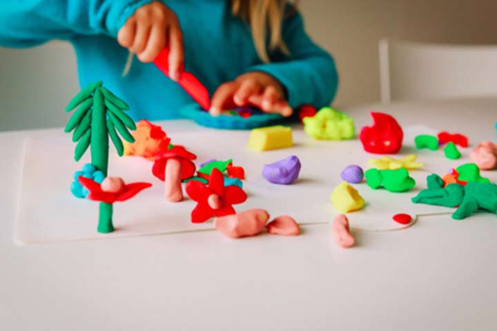 Spring play-dough activities for kids