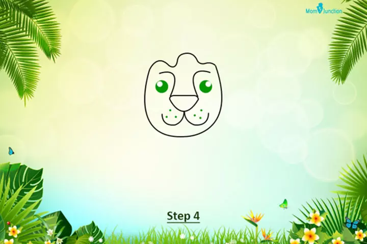 Method 2 step 4 how to draw a lion