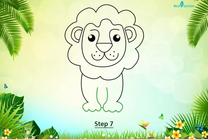 How to Draw a Lion Roaring - HelloArtsy