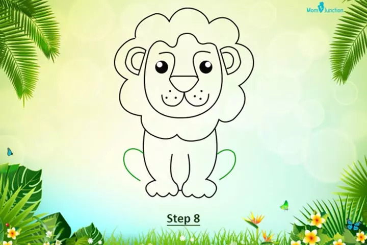 Method 2 step 8 how to draw a lion
