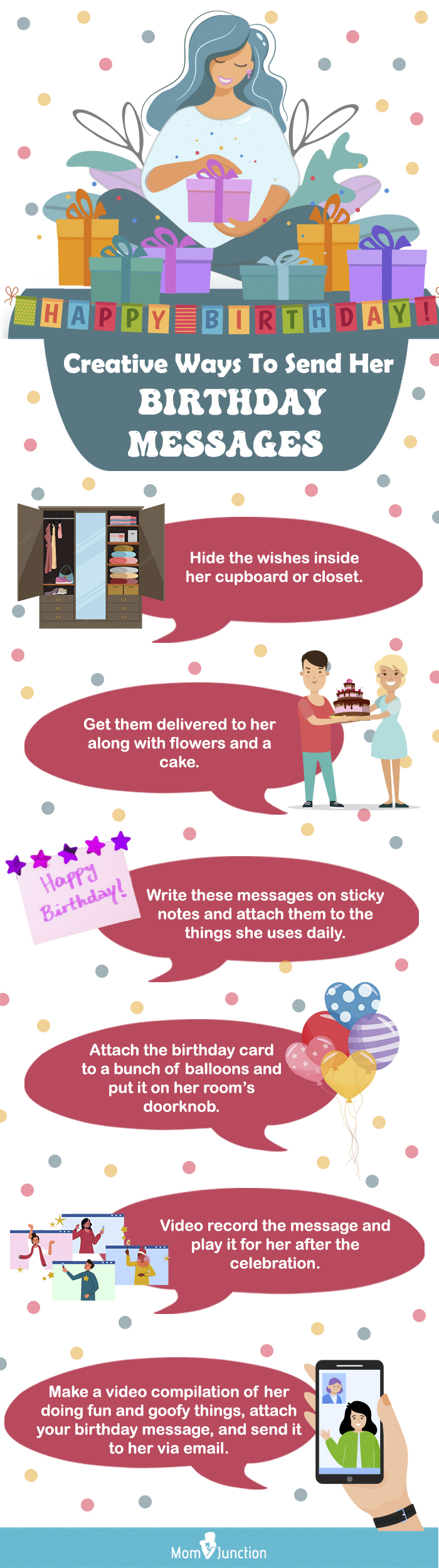ways to send her birthday messages [infographic]