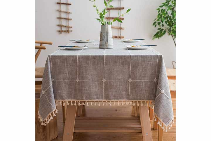 Mokani Linen Embroidery Tablecloth