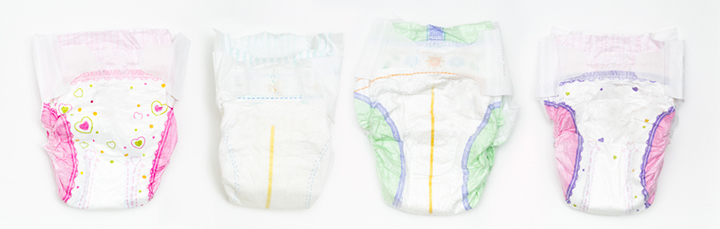 Mystery diaper, baby shower diaper games