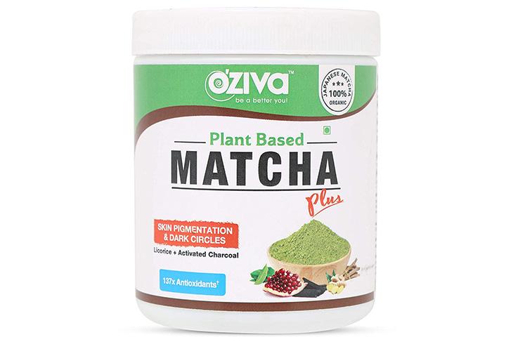 OZiva Plant-Based Matcha Plus Green Tea