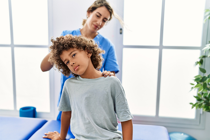 Physiotherapy can help treat congenital torticolis