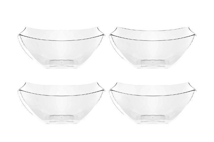 Plasticpro Disposable Square Serving Bowls
