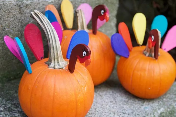 Pumpkin Turkey Decoration