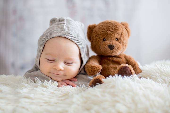 Feature the baby's fave toy, newborn photo ideas