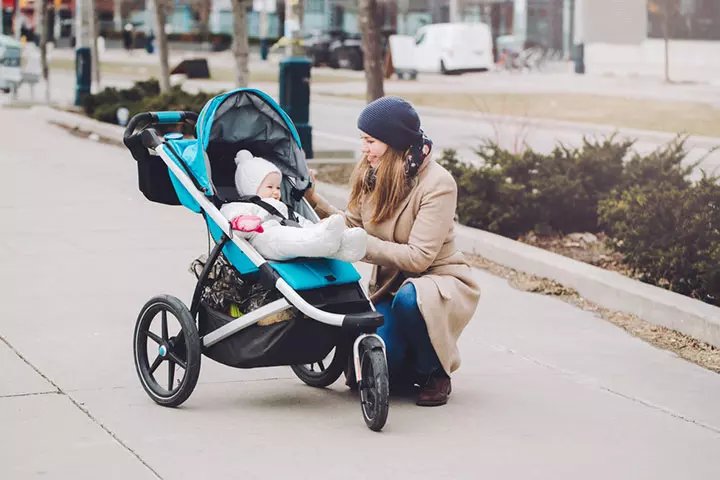 Silver Baby Stroller