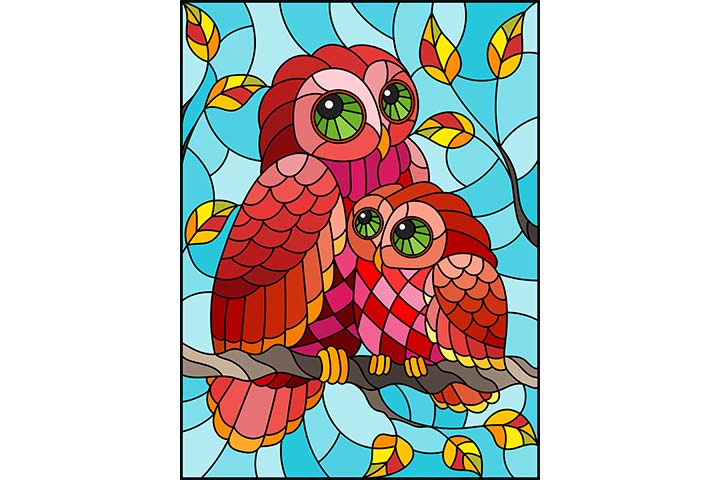 Stained glass artwork spring activities for kids