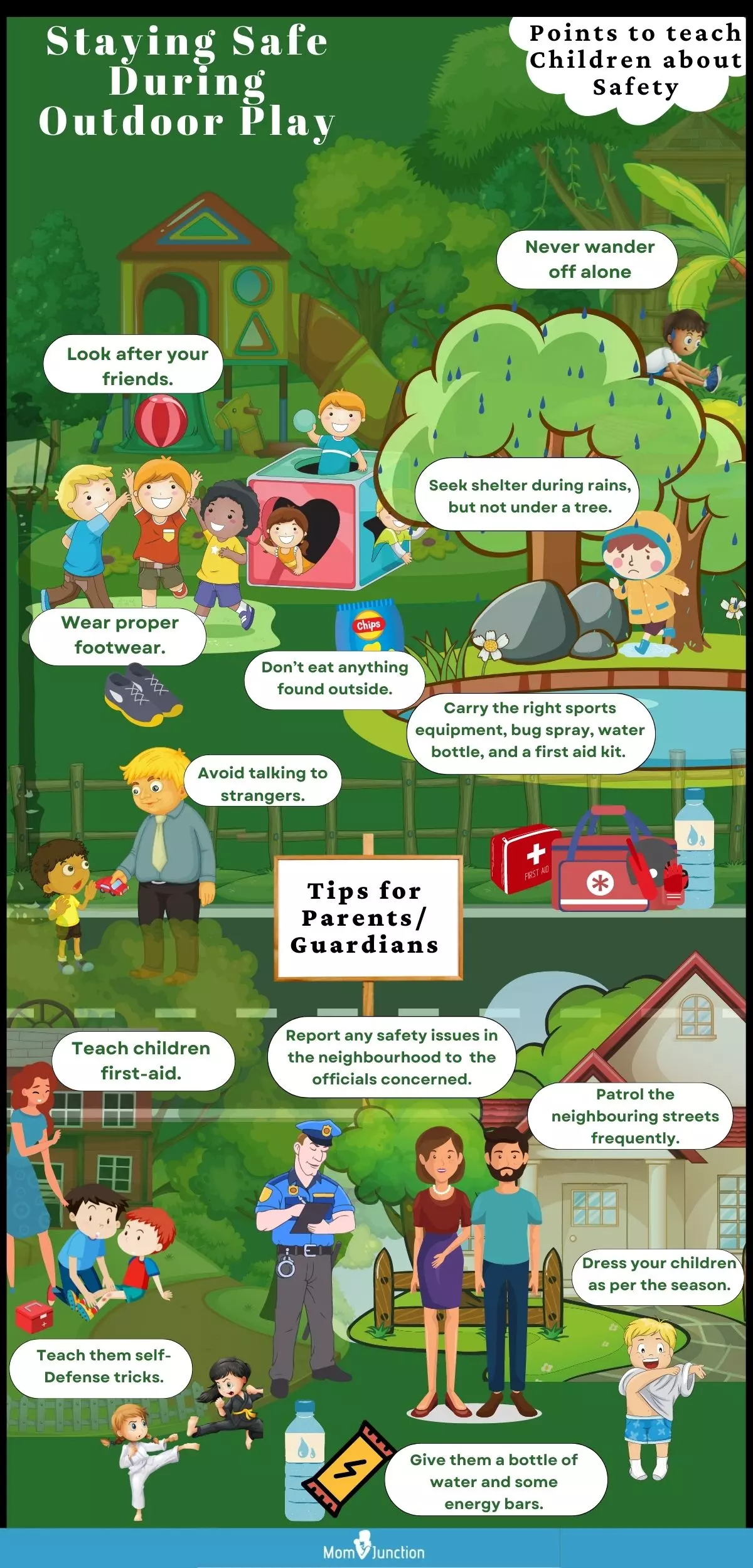 staying safe during outdoor play (infographic)