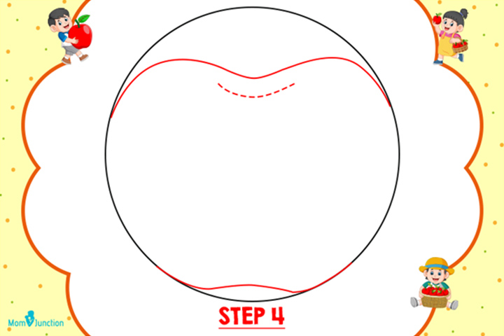 Method 1 step 4 how to draw an apple