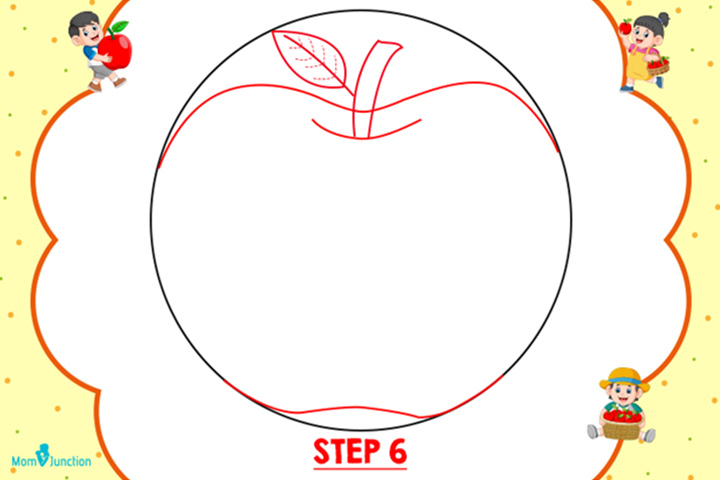 Method 1 step 6 how to draw an apple