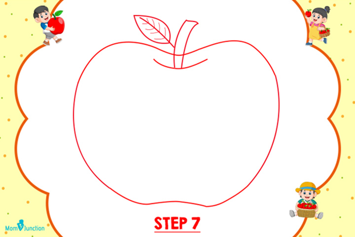 Method 1 step 7 how to draw an apple