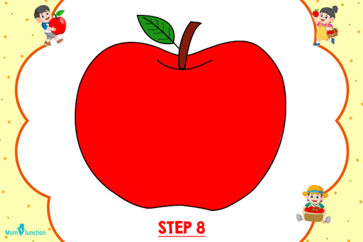 Method 1 step 8 how to draw an apple
