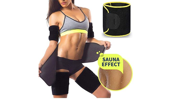Bally Thigh Slimmer Belts, loss weight leg belt, sauna slim belt with  vibration function