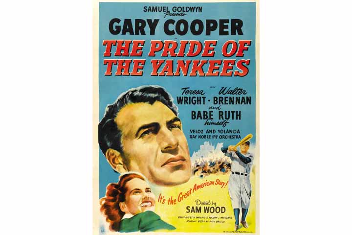 The Pride Of The Yankees, baseball movie for kids