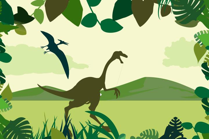 Two Cute And Funny Baby Dinosaur Characters Stegosaurus And Pterodactyloidea  Stock Illustration - Download Image Now - iStock