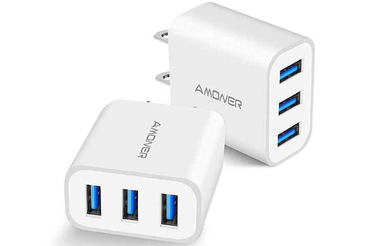 Amoner 2-Pack USB Wall Charger