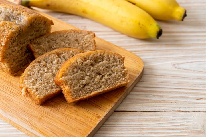 Banana bread with a twist of coconut