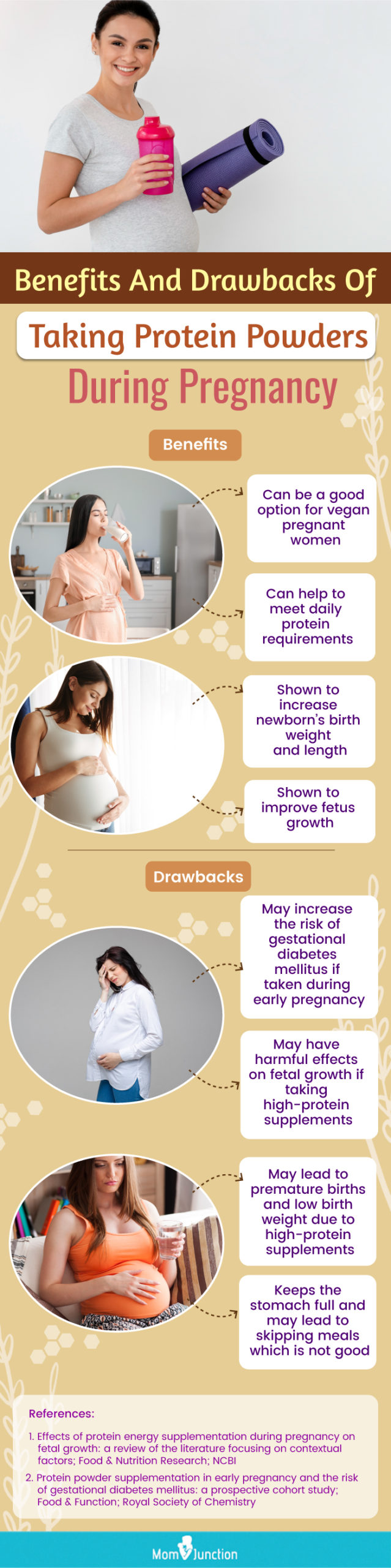 Benefits And Drawbacks Of Taking Protein Powders During Pregnancy (infographic)