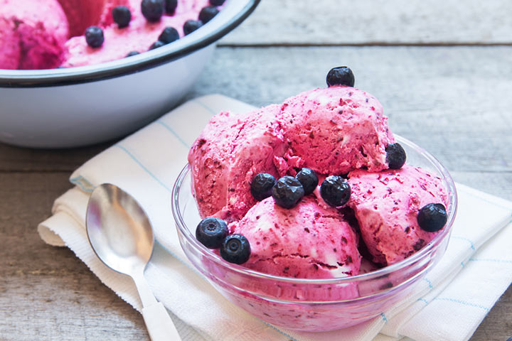 Blueberry merry ice cream recipes for kids