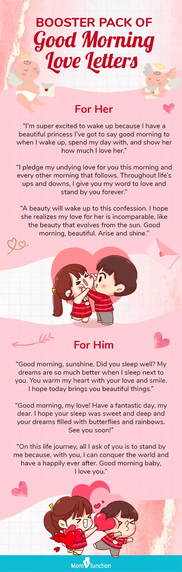 good morning love letters (infographic)
