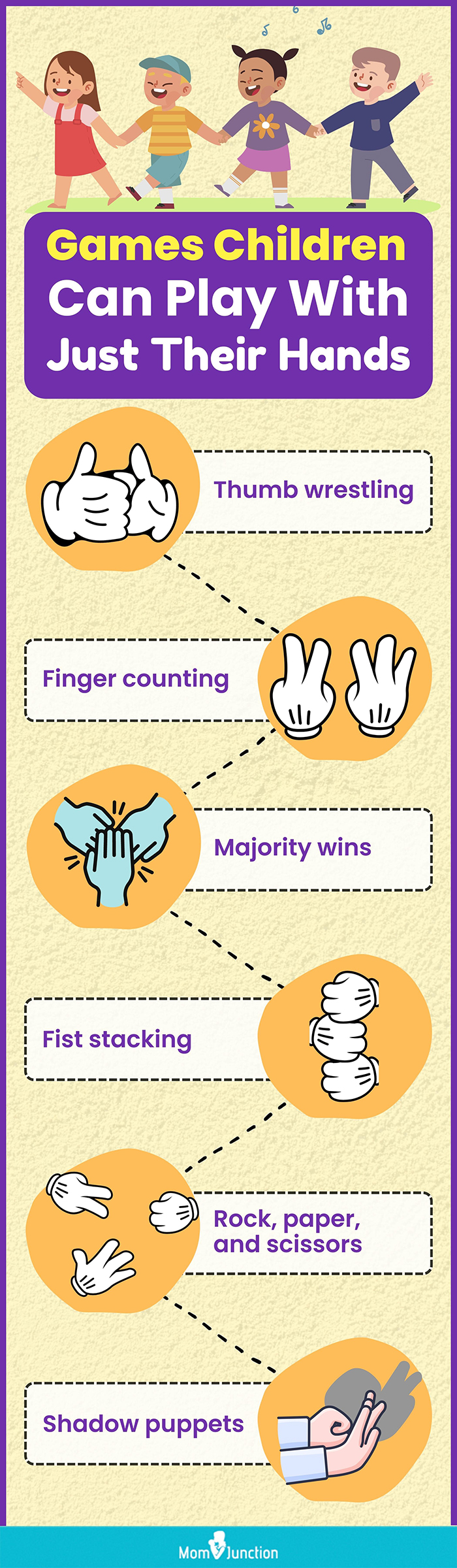 games children can play with just their hands (infographic)