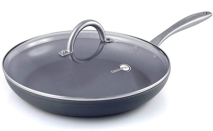 stick pan frying frypan pans greenpan lima covered ceramic