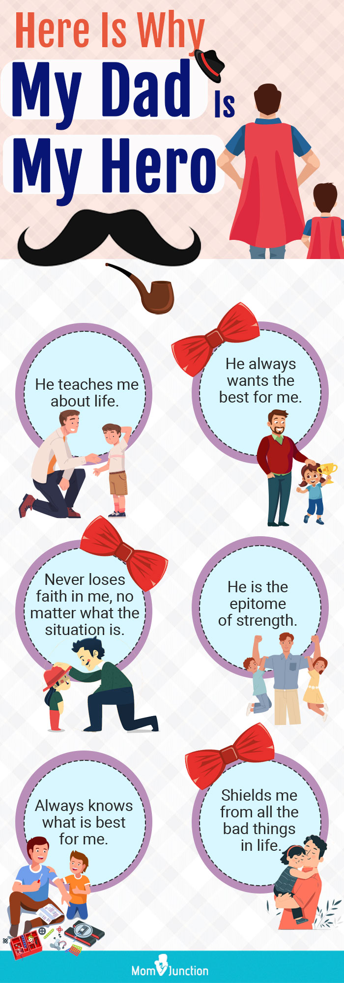 my dad is my hero (infographic)