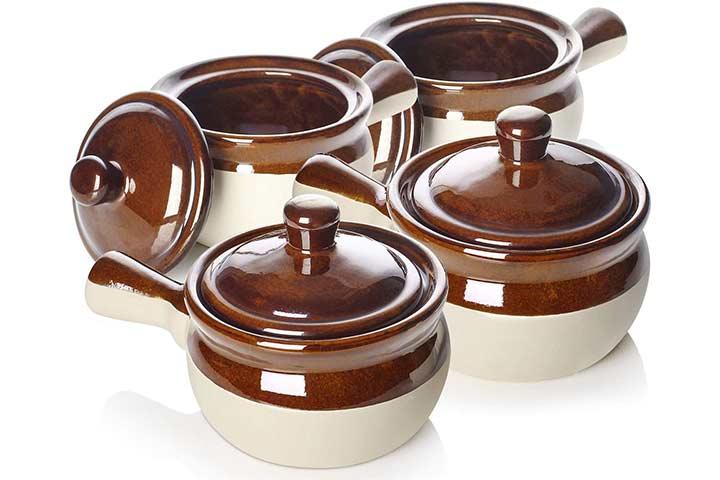 LIFVER Ceramic Soup Crocks