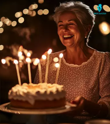 Older Couple Celebrating 90th Birthday Party