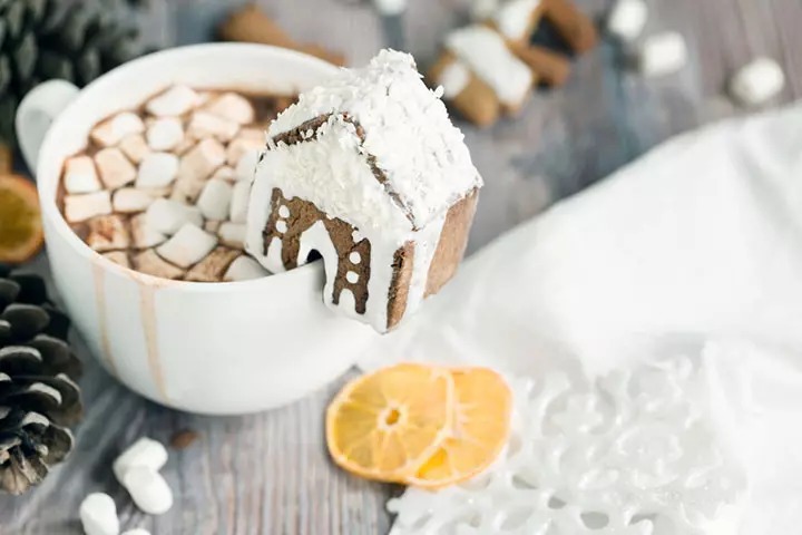 Mini Gingerbread House On A Mug