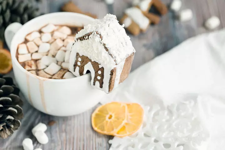 Mini Gingerbread House On A Mug