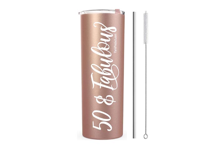 Paris Products 50 Fabulous Tumbler With Straw