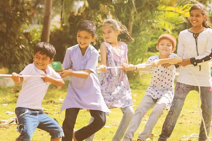 Posham pa, traditional Indian game for kids