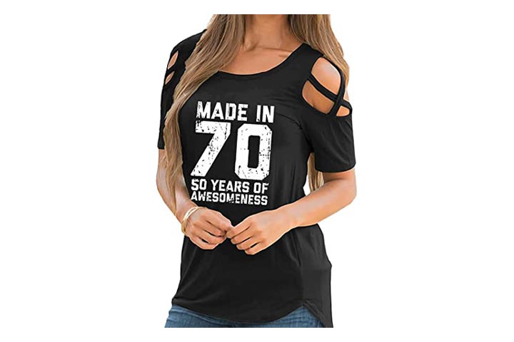 Refecccy Womens 50th Birthday T-Shirt
