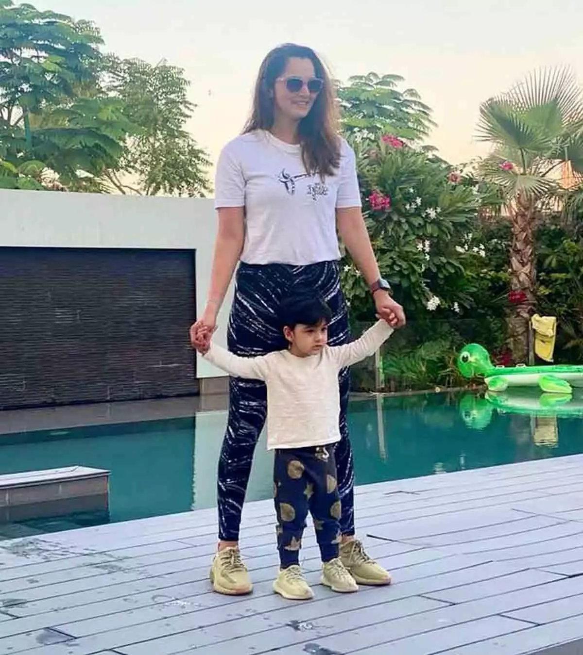 Sania Mirza Shares Picture With Her Adorable Son Izhaan Mirza Malik And Proves That Twinning Is Winning