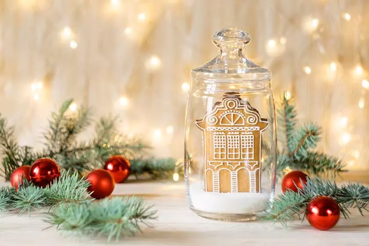 Snow Globe Gingerbread Houses