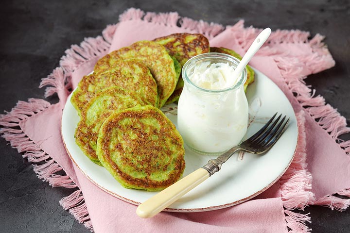 Spinach and oats pancakes