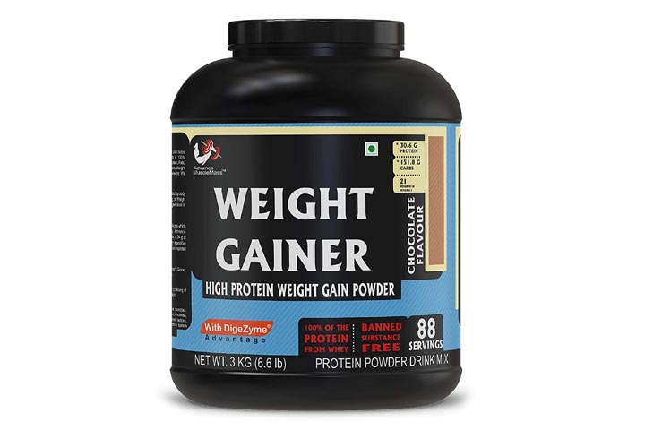 Strava Advance Muscle Mass High Protein Weight Gainer Supplement Powder