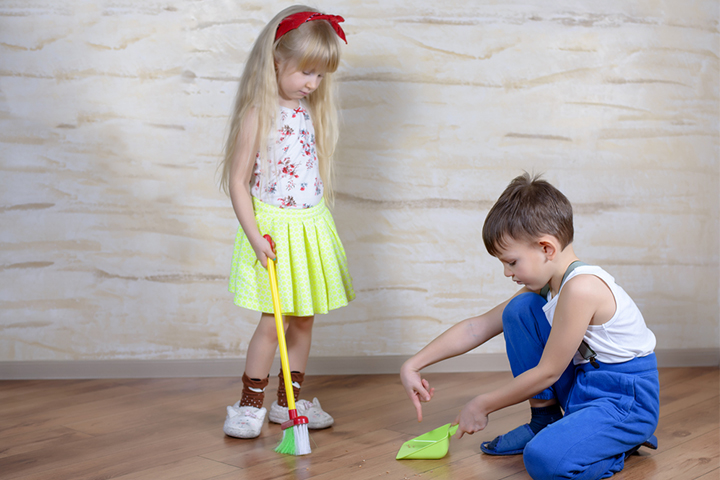 Teach kids to clean the floor if they spill or drop something 