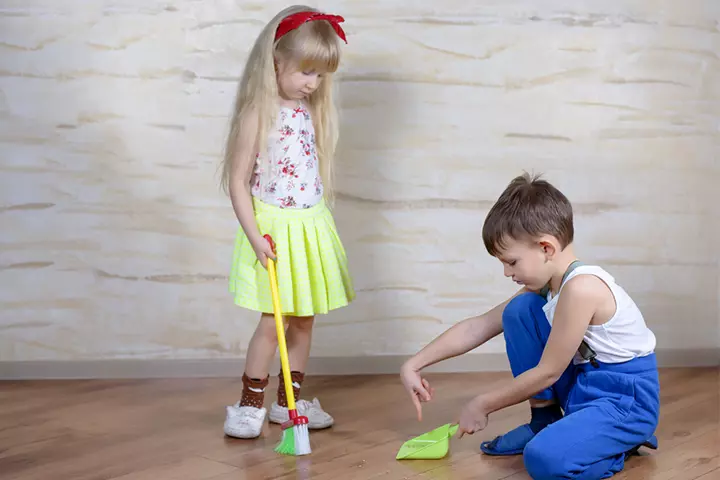Teach kids to clean the floor if they spill or drop something 