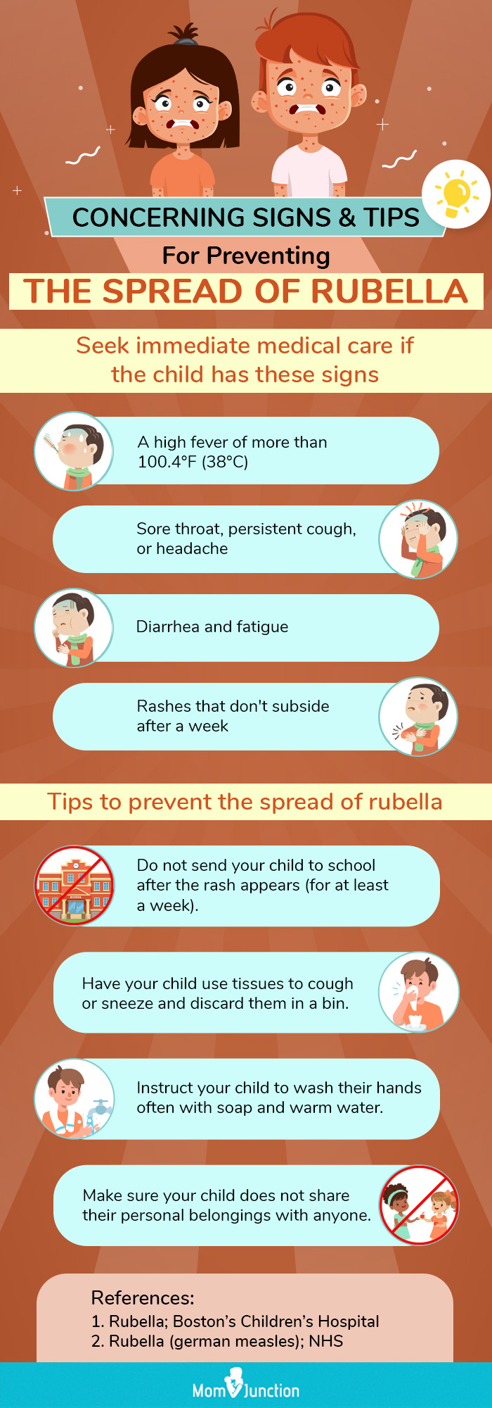 signs and prevention of rubella in children [infographic]