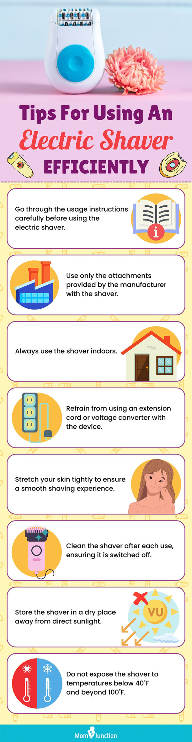 Tips For Using An Electric Shaver Efficiently (infographic)