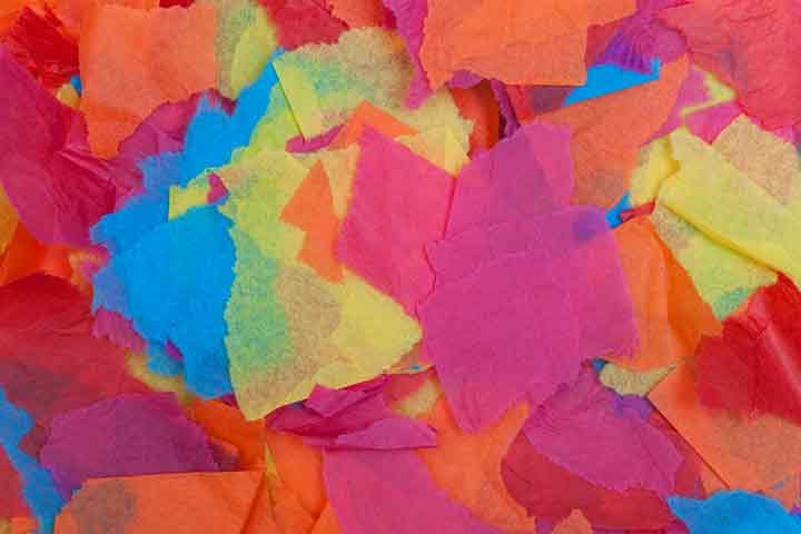 Tissue paper collage art ideas for kids