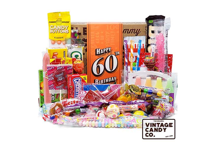 Vintage Candy Co. 60th Birthday Retro Candy Gift Box
